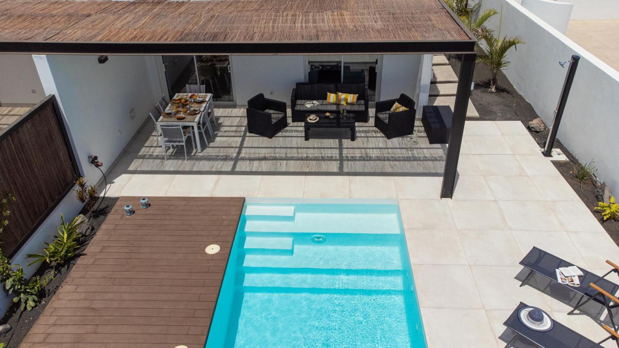 Serena Villa 38 - Heated Pool, Sea Views, Ac, High Speed Internet Playa Blanca  Exterior photo